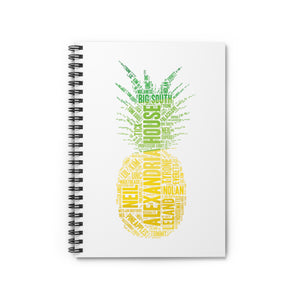 McClain Pineapple Spiral Notebook - Ruled Line