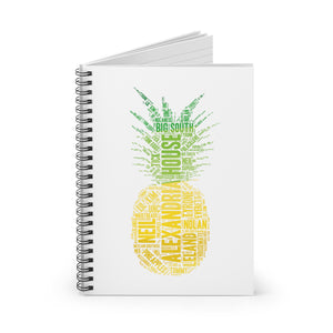 Open image in slideshow, McClain Pineapple Spiral Notebook - Ruled Line
