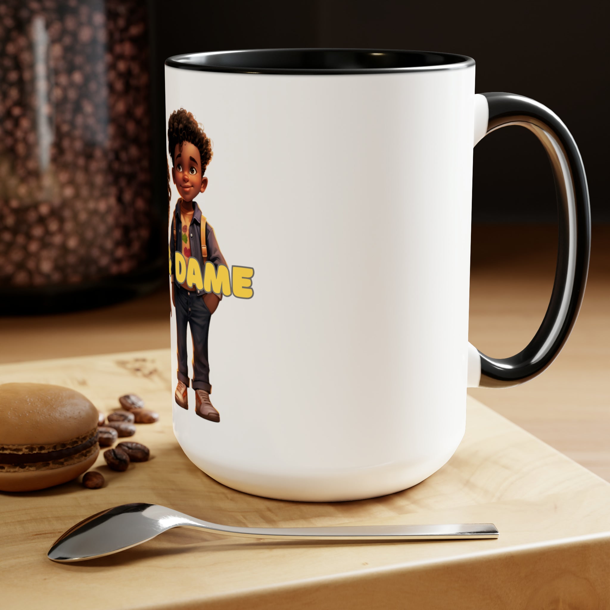 Nick & Dame Two-Tone Coffee Mugs, 15oz