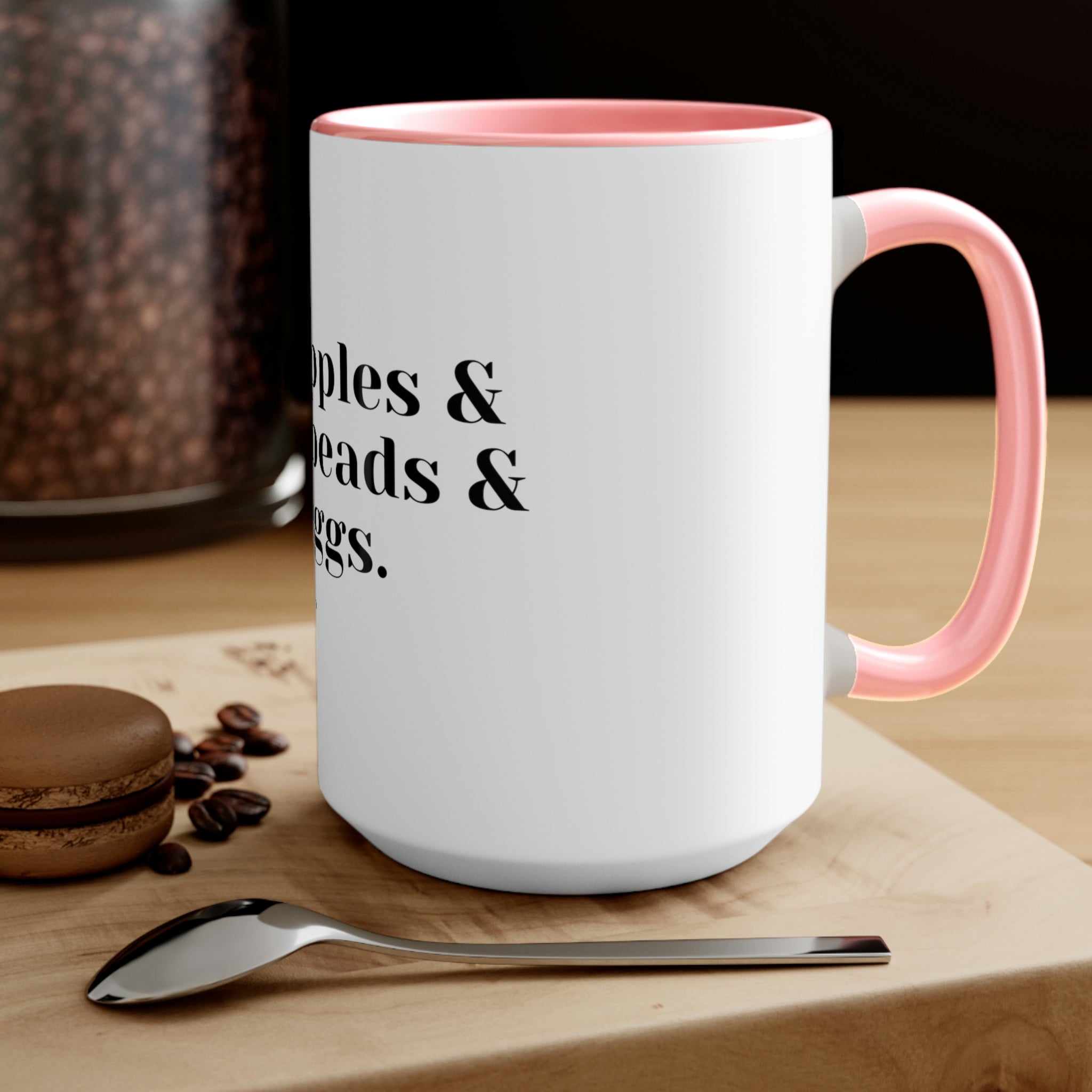 Swag Two-Tone Coffee Mugs, 15oz