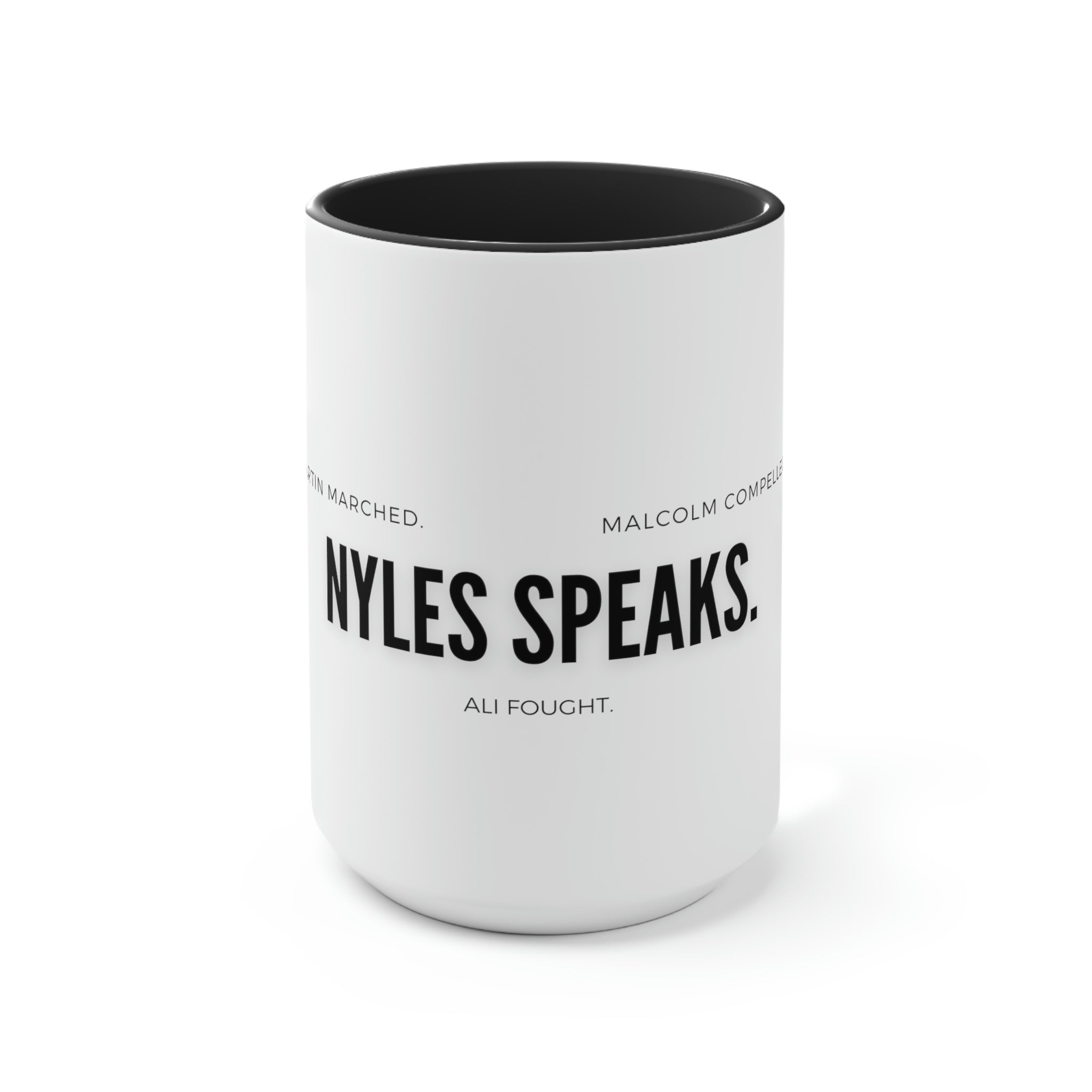 Nyles Speaks Coffee Mugs, 15oz