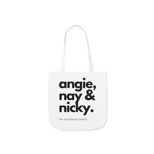 Open image in slideshow, Strickland Sisters Canvas Tote Bag
