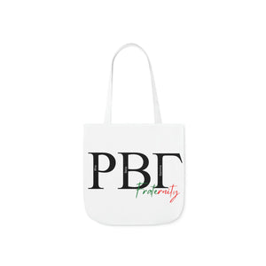 Open image in slideshow, Rho Beta Gamma Canvas Tote Bag (blue letters)

