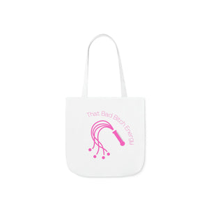 Open image in slideshow, Bad Bitch Canvas Tote Bag (blue letters)
