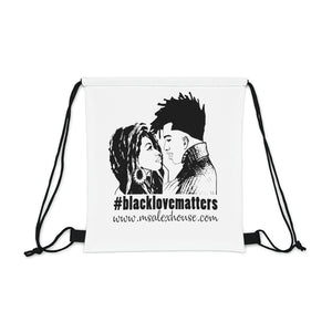Open image in slideshow, Black Love Matters Drawstring Bag
