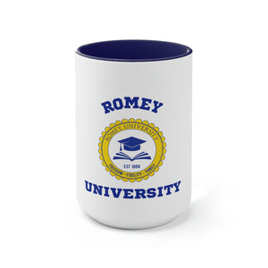 Open image in slideshow, Romey U Two-Tone Coffee Mugs, 15oz
