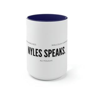 Open image in slideshow, Nyles Speaks Coffee Mugs, 15oz
